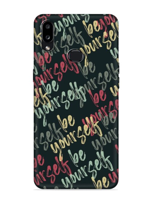 Yourself Seamless Embossed Soft Silicone Case for Samsung Galaxy A10S Zapvi