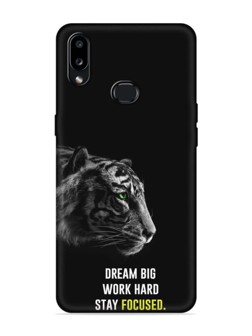 Dream Big Work Hard Embossed Soft Silicone Case for Samsung Galaxy A10S Zapvi