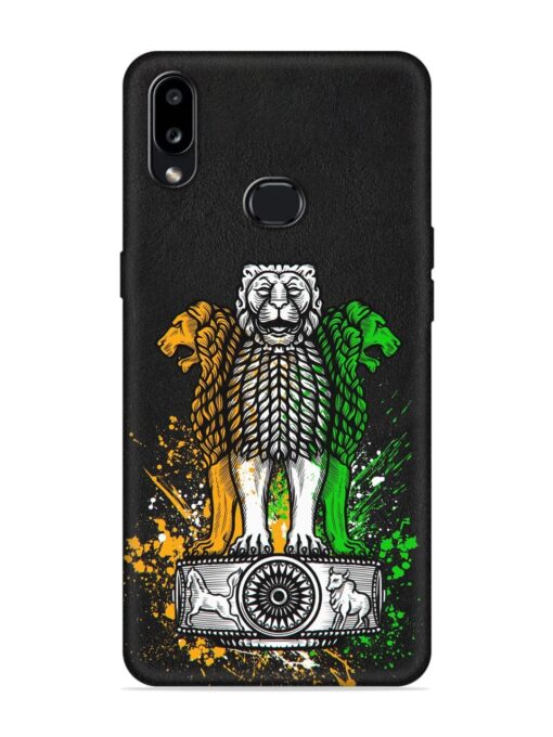 Pillars Of Ashoka Embossed Soft Silicone Case for Samsung Galaxy A10S Zapvi