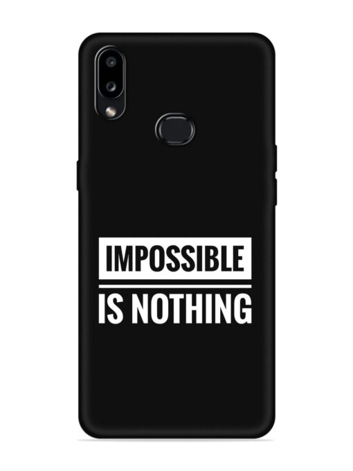 Impossible Is Nothing Embossed Soft Silicone Case for Samsung Galaxy A10S Zapvi