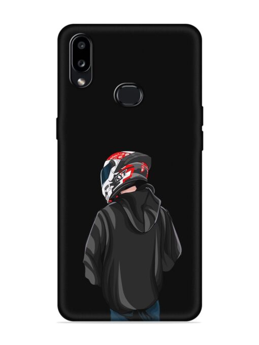 Motorcycle Rider Embossed Soft Silicone Case for Samsung Galaxy A10S Zapvi