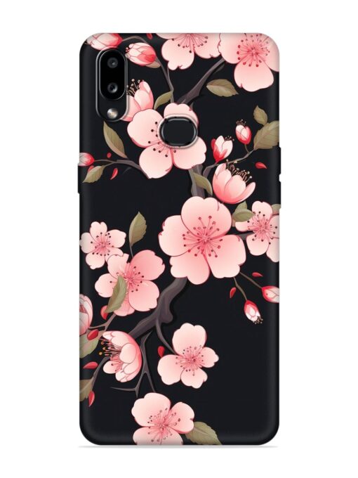 Cherry Blossom Embossed Soft Silicone Case for Samsung Galaxy A10S Zapvi