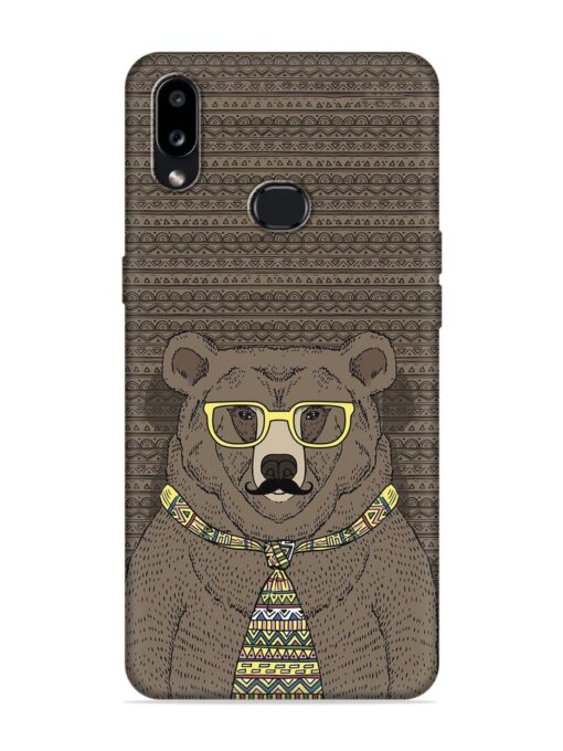 Grizzly Bear Embossed Soft Silicone Case for Samsung Galaxy A10S Zapvi