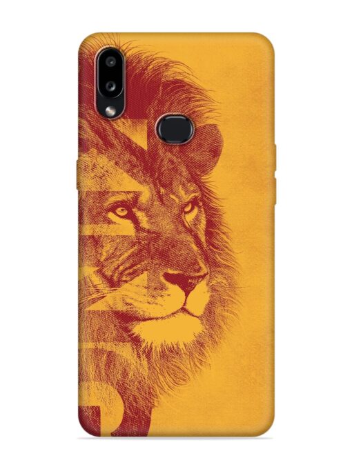 Gold Lion Crown Art Embossed Soft Silicone Case for Samsung Galaxy A10S Zapvi