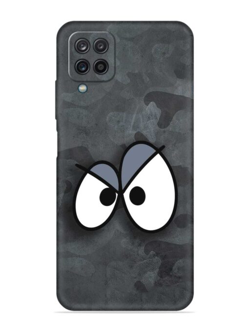 Big Eyes Night Mode Embossed Soft Silicone Case for Samsung Galaxy A12 Zapvi