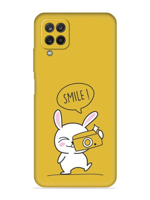 Hey Smile Please Embossed Soft Silicone Case for Samsung Galaxy A12 Zapvi