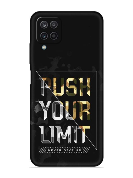 Push Your Limits Embossed Soft Silicone Case for Samsung Galaxy A12 Zapvi