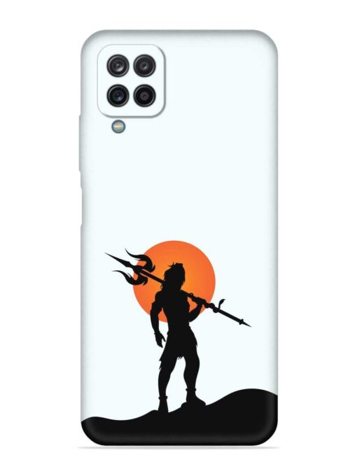 Lord Mahadev Trendy Embossed Soft Silicone Case for Samsung Galaxy A12 Zapvi