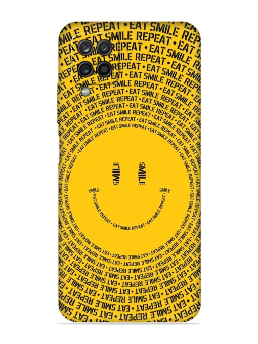 Smiley Embossed Soft Silicone Case for Samsung Galaxy A12 Zapvi