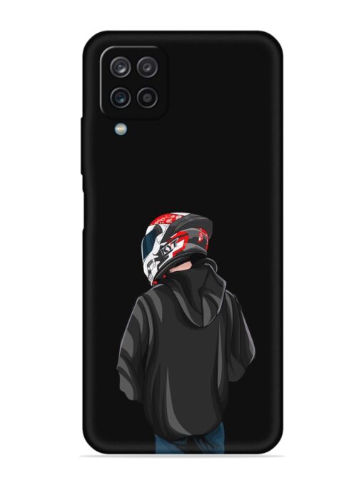 Motorcycle Rider Embossed Soft Silicone Case for Samsung Galaxy A12 Zapvi