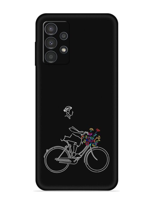 Minimalist Cycle Art Embossed Soft Silicone Case for Samsung Galaxy A13 Zapvi