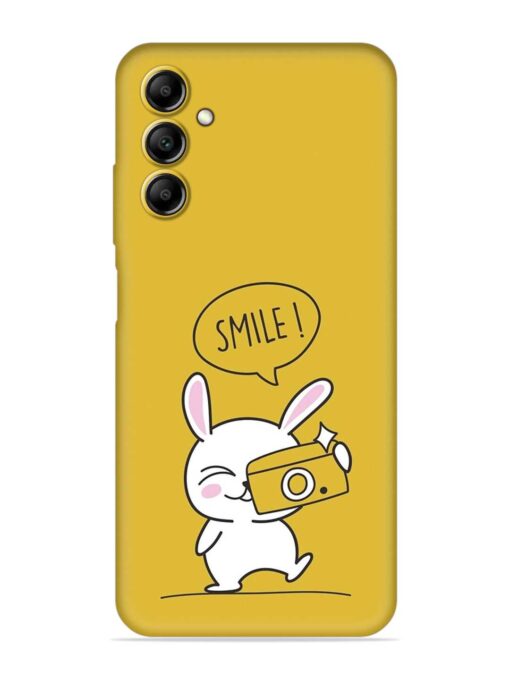 Hey Smile Please Embossed Soft Silicone Case for Samsung Galaxy A14 (5G) Zapvi