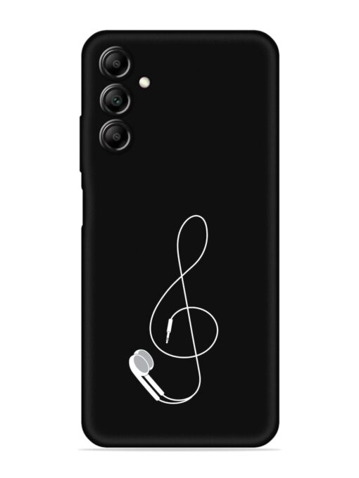 Music Earphone Vector Embossed Soft Silicone Case for Samsung Galaxy A14 (5G) Zapvi