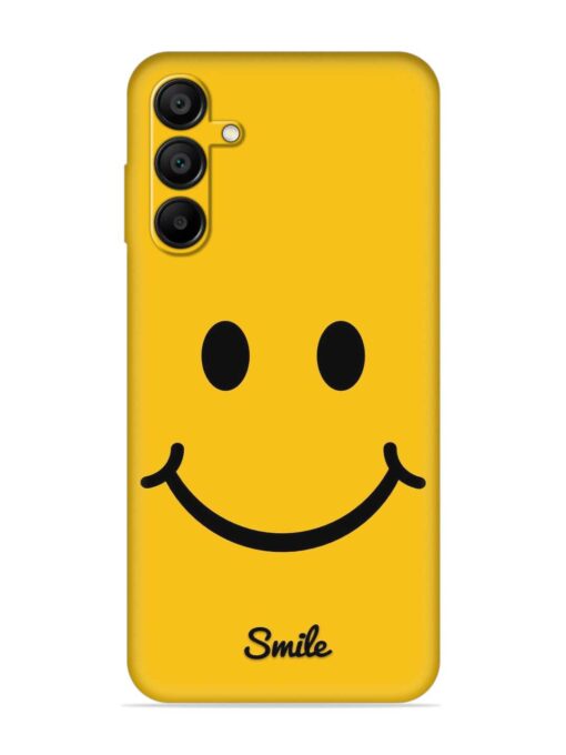 Yellow Smiley Embossed Soft Silicone Case for Samsung Galaxy A15 (5G) Zapvi