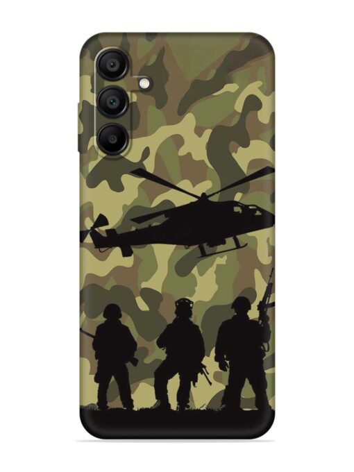 Army Heros Embossed Soft Silicone Case for Samsung Galaxy A15 (5G) Zapvi