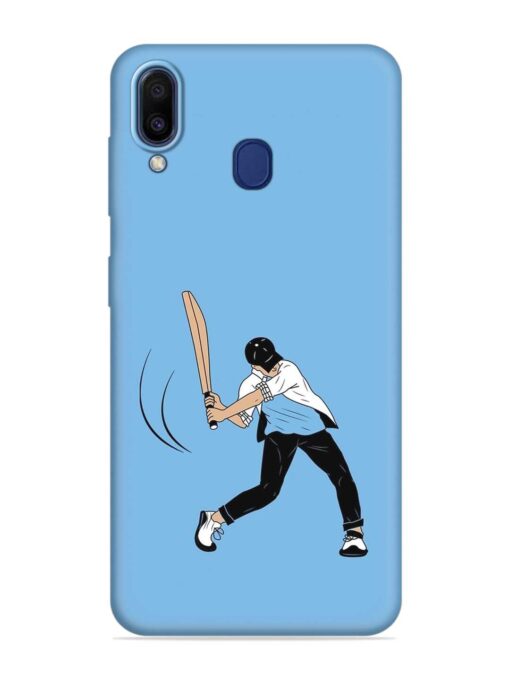 Cricket Gully Boy Embossed Soft Silicone Case for Samsung Galaxy A20 Zapvi