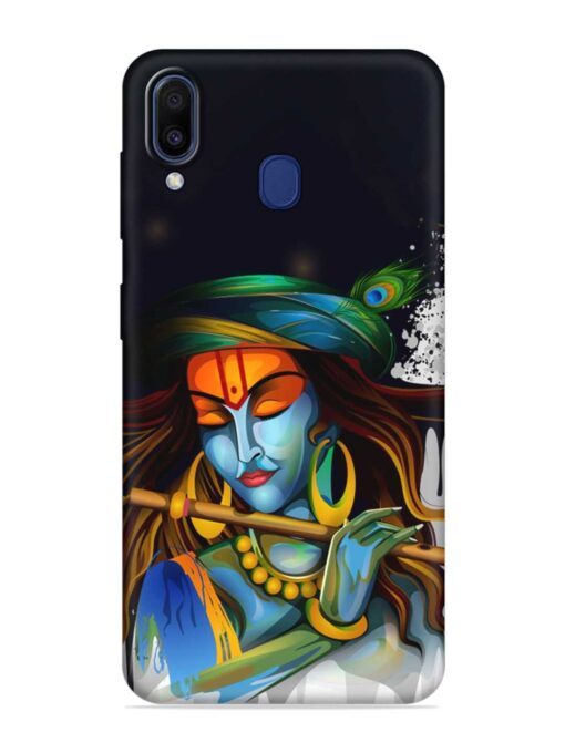 Krishna Art Embossed Soft Silicone Case for Samsung Galaxy A20