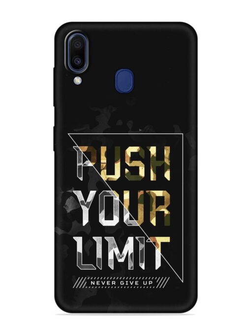 Push Your Limits Embossed Soft Silicone Case for Samsung Galaxy A20 Zapvi