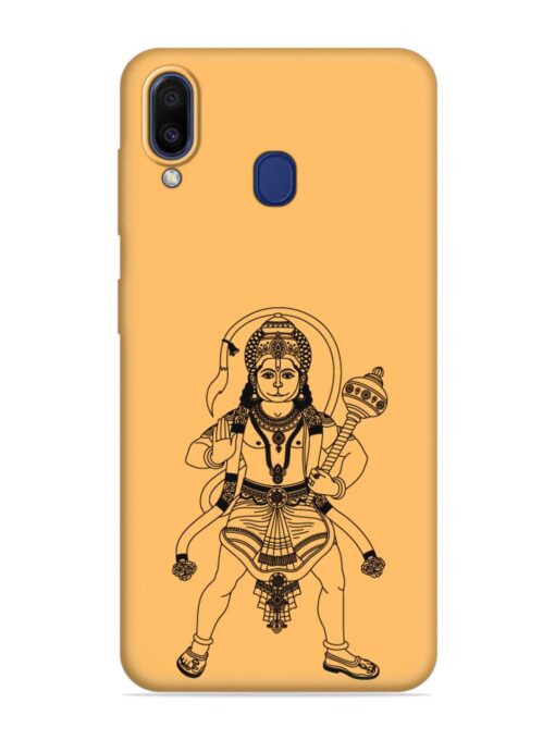 Indian God Hanuman Embossed Soft Silicone Case for Samsung Galaxy A20 Zapvi