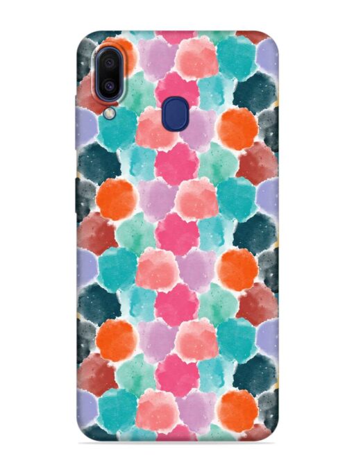 Colorful Seamless Pattern Embossed Soft Silicone Case for Samsung Galaxy A20 Zapvi