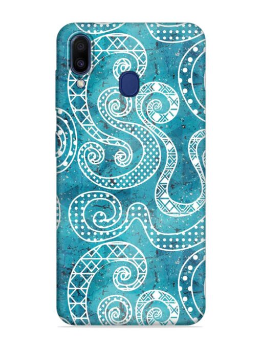 Vintage Curved Seamless Embossed Soft Silicone Case for Samsung Galaxy A20 Zapvi