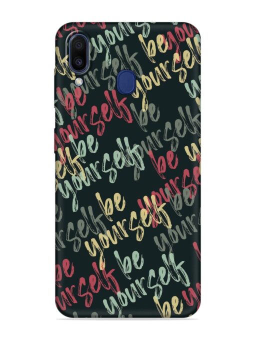 Yourself Seamless Embossed Soft Silicone Case for Samsung Galaxy A20 Zapvi