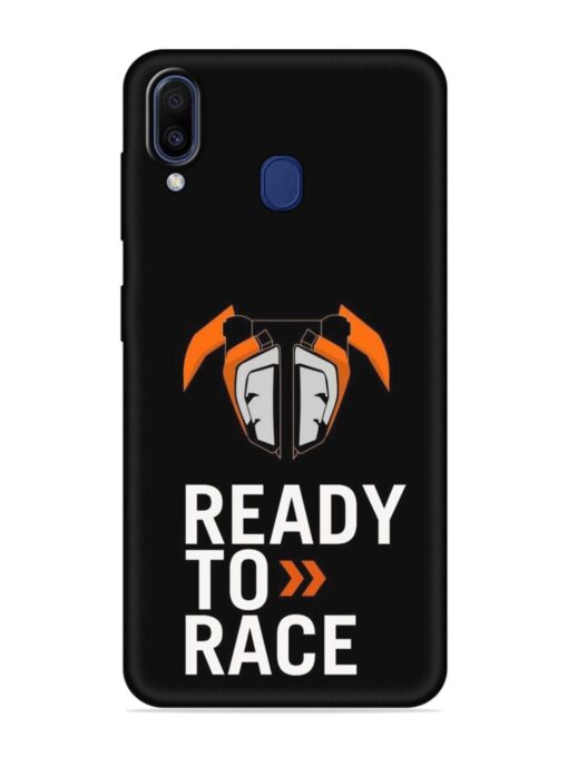 Ready To Race Embossed Soft Silicone Case for Samsung Galaxy A20 Zapvi