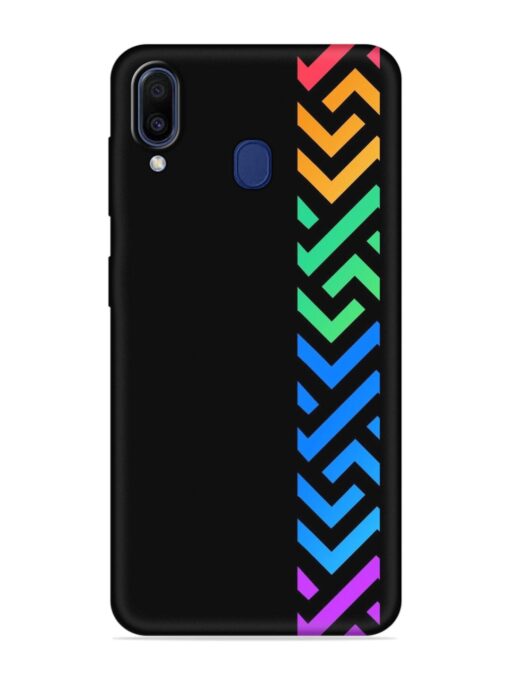 Colorshape Stripes Embossed Soft Silicone Case for Samsung Galaxy A20 Zapvi