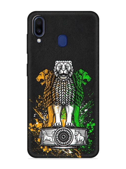 Pillars Of Ashoka Embossed Soft Silicone Case for Samsung Galaxy A20 Zapvi