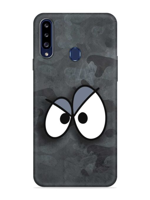 Big Eyes Night Mode Embossed Soft Silicone Case for Samsung Galaxy A20S Zapvi