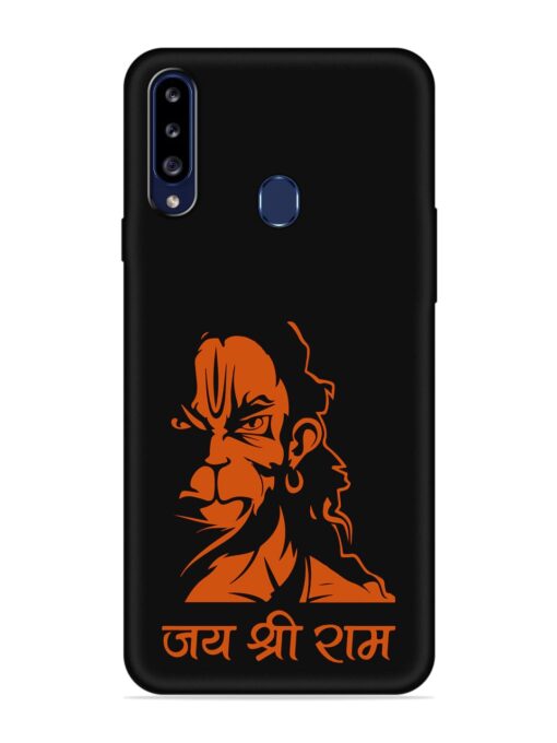 Angry Hanuman Embossed Soft Silicone Case for Samsung Galaxy A20S Zapvi