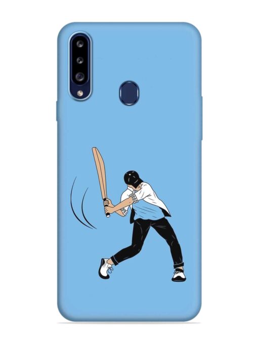 Cricket Gully Boy Embossed Soft Silicone Case for Samsung Galaxy A20S Zapvi