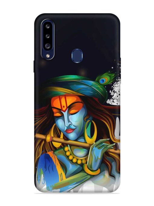 Krishna Art Embossed Soft Silicone Case for Samsung Galaxy A20S Zapvi