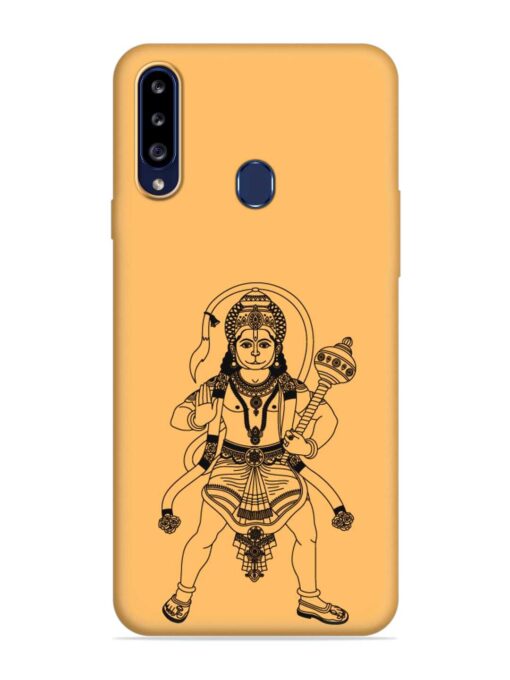 Indian God Hanuman Embossed Soft Silicone Case for Samsung Galaxy A20S