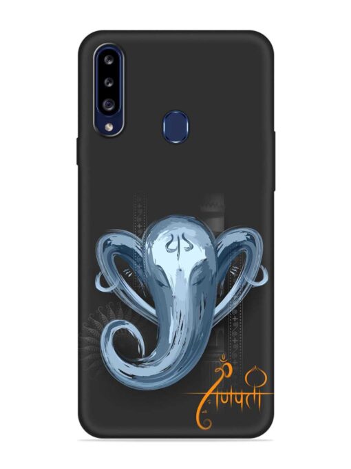 Illustration Lord Ganpati Embossed Soft Silicone Case for Samsung Galaxy A20S