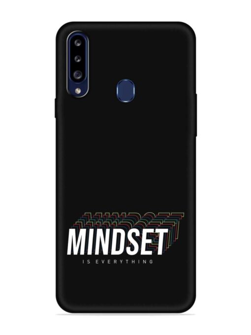 Mindset Everything Slogan Embossed Soft Silicone Case for Samsung Galaxy A20S Zapvi