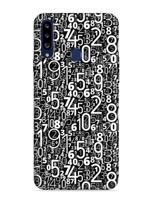 Many Numbers Different Embossed Soft Silicone Case for Samsung Galaxy A20S Zapvi