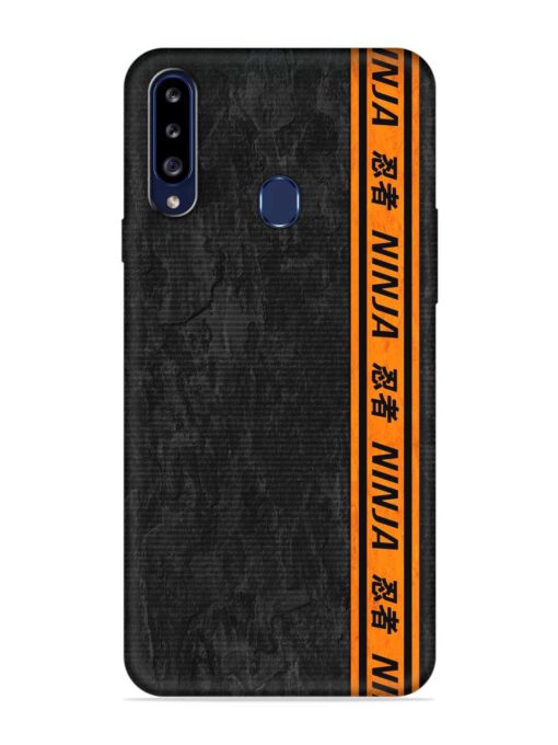 Ninja Srtips Embossed Soft Silicone Case for Samsung Galaxy A20S Zapvi