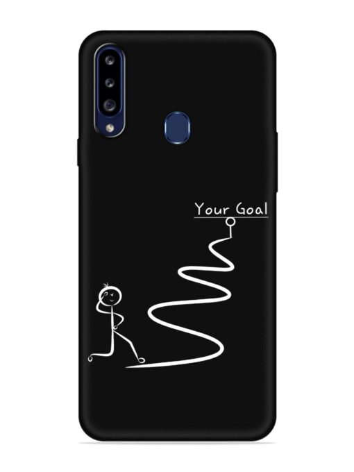 Your Goal Embossed Soft Silicone Case for Samsung Galaxy A20S Zapvi