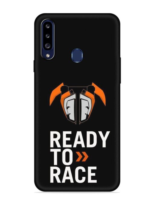 Ready To Race Embossed Soft Silicone Case for Samsung Galaxy A20S Zapvi