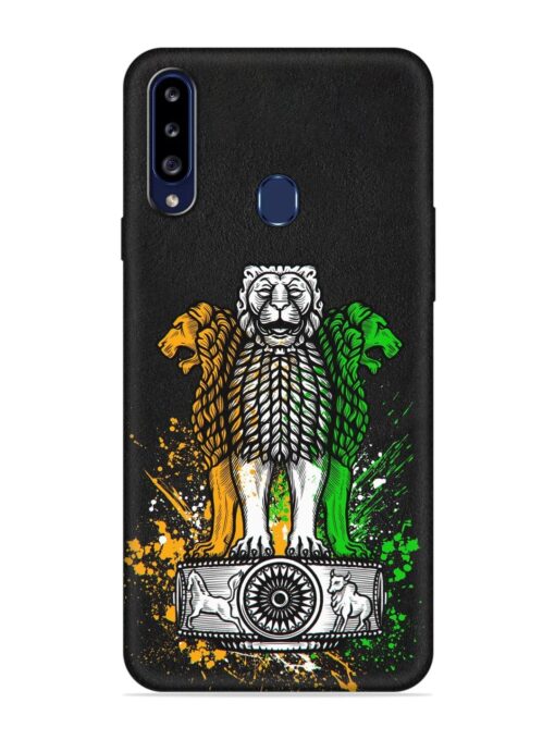 Pillars Of Ashoka Embossed Soft Silicone Case for Samsung Galaxy A20S Zapvi