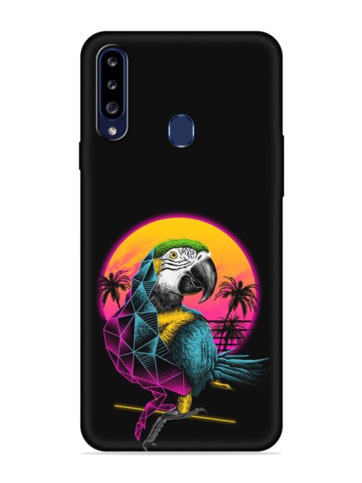 Rad Parrot Embossed Soft Silicone Case for Samsung Galaxy A20S Zapvi