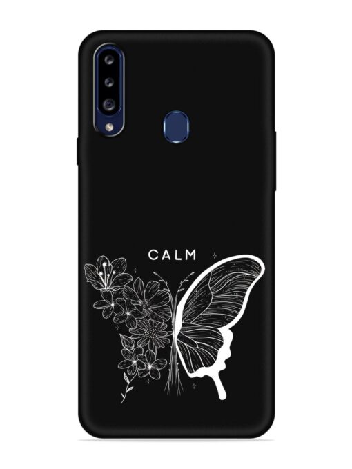 Calm Embossed Soft Silicone Case for Samsung Galaxy A20S Zapvi