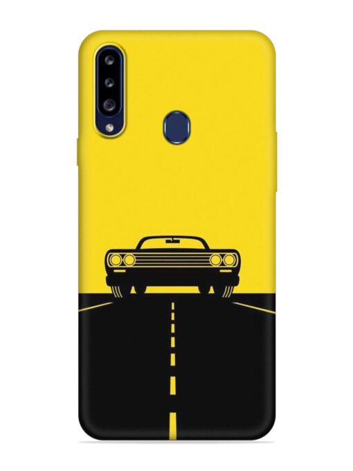 Classic Car Embossed Soft Silicone Case for Samsung Galaxy A20S Zapvi