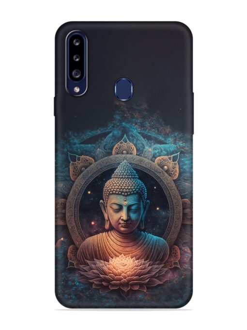 Gautam Buddha Embossed Soft Silicone Case for Samsung Galaxy A20S