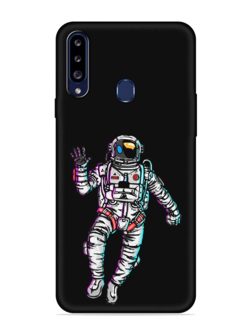 Spaceman Embossed Soft Silicone Case for Samsung Galaxy A20S Zapvi