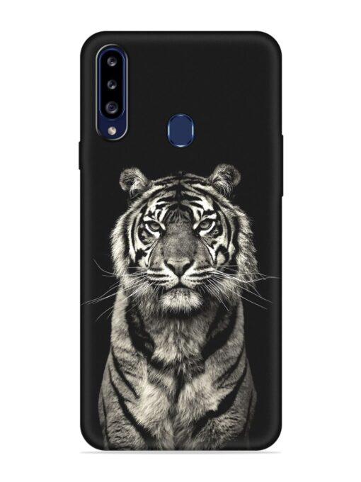 Tiger Art Embossed Soft Silicone Case for Samsung Galaxy A20S Zapvi