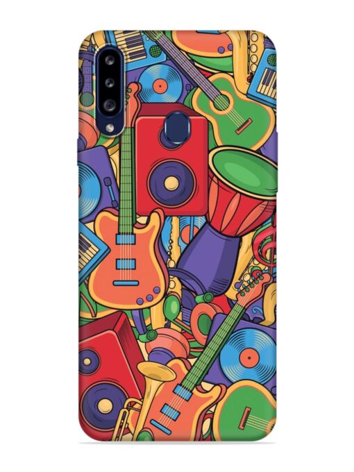 Colorful Music Art Embossed Soft Silicone Case for Samsung Galaxy A20S Zapvi