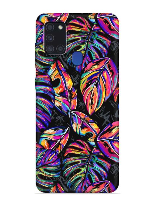 Tropical Seamless Vector Embossed Soft Silicone Case for Samsung Galaxy A21S Zapvi