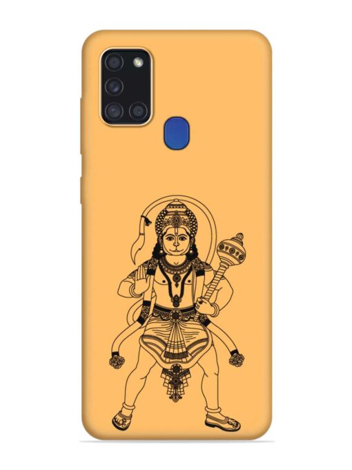 Indian God Hanuman Embossed Soft Silicone Case for Samsung Galaxy A21S Zapvi